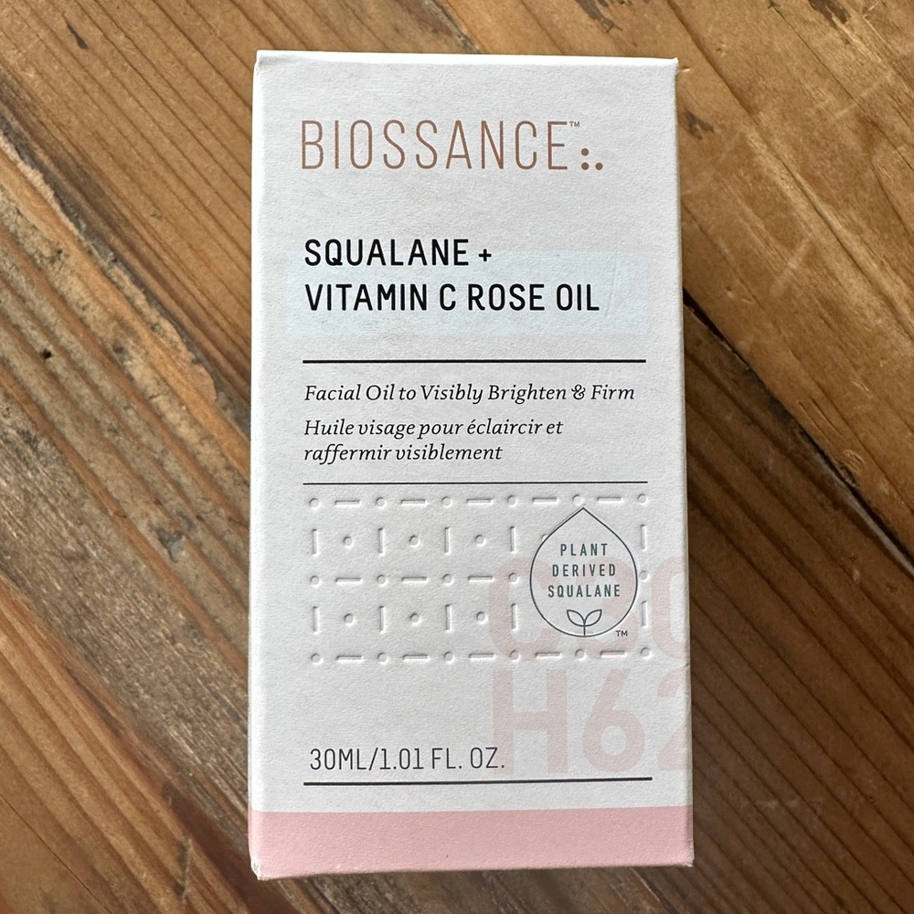 Brand New Biossance Squalane + Vitamin C Rose Oil